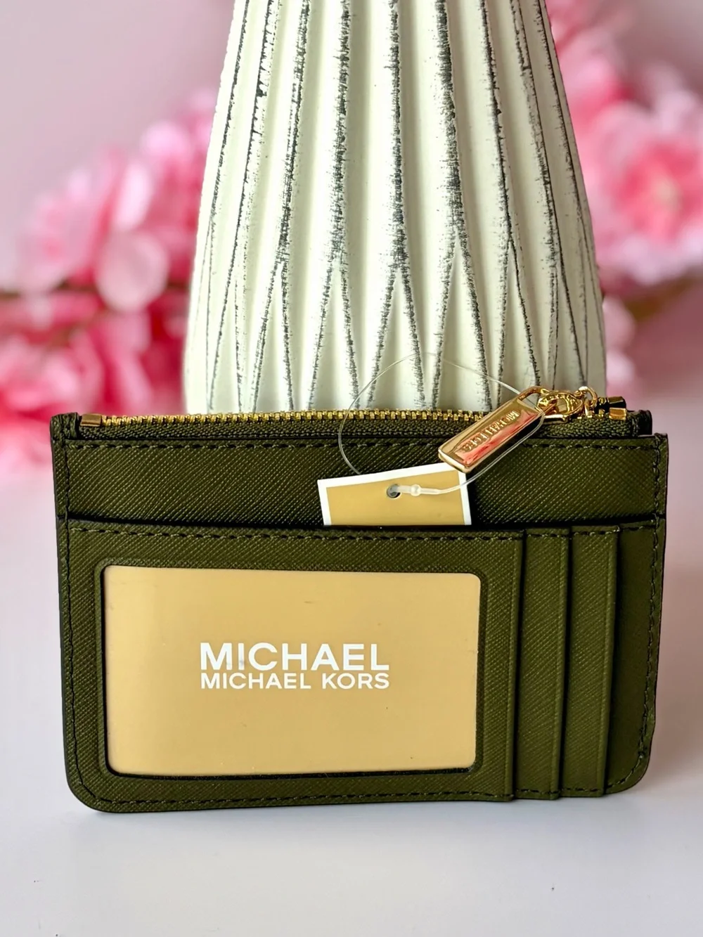 Michael Kors Duffle Card Case Coin Pouch Small Wallet